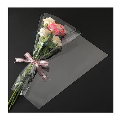 Plastik-Blumenverpackungstaschen Rose Flower Bouquet Sleeves Cellophanes des freien Raumes 200Pcs