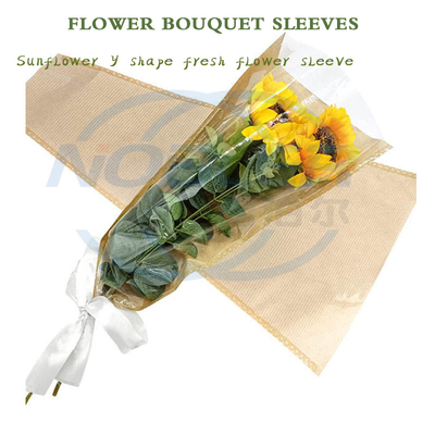 Aierflorist Transparente Blumenhüllen aus Kunststoff, Einzelrosenverpackung für Schnittblumen