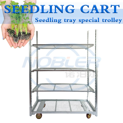 Standardloch Tray Rolling Flower Trolley für das Gewächshaus-landwirtschaftliche Pflanzen