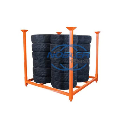 Schwerlastlagersystem Trennbares Metallbeschichtetes Korrosionsschutzstapeln Lkw Reifen Reifen Lagerregal
