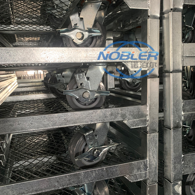 Bequemer Materialtransport Innenraum Dänischer Wagen mit 10 cm Raddurchmesser
