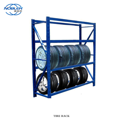 Kundengebundener Pulver-beschichtender Stahlpaletten-Reifen-Gestell-Speicher, der LKW-Reifen-Gestell stapelt
