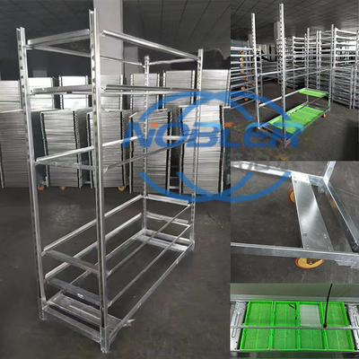 Abnehmbare Seitenrahmen dänische Regale für Trolleys professionelles flexibles Design