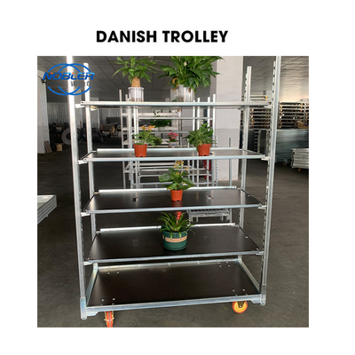Hot Dip Galvanizing Dutch Flower Trolley Einfach zu montieren für Bud Room