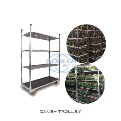Schwerwerlastverzinkte Gartenbauten Dänische Trolleys Gewächshaus Walzende Baumschule Transport Lagerung
