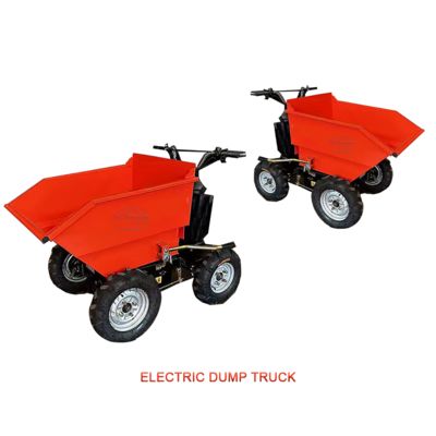 4 Reifen Klapppedal hinten Mini-Dumper Elektrische Anstrengungsersparnis Design
