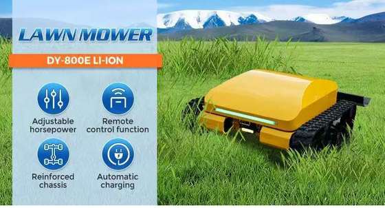 Fernbedienbarer intelligenter Rasenmäher, mit Lithium-Eisenphosphat- (LiFePO4) -Batterie, Allradantrieb, energiesparend und umweltfreundlich, und 3 Stunden Dauerbetrieb.