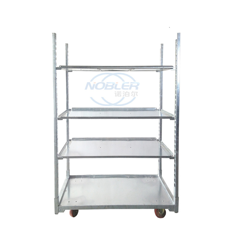Maximale Last von 500 kg dänischer Blumenwagen mit 10 cm Raddurchmesser und robuster Holzkonstruktion