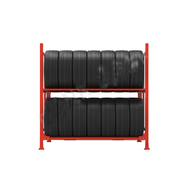 Robustes, stapelbares, abnehmbares Reifenlagerregalsystem aus Metall für Gabelstapler